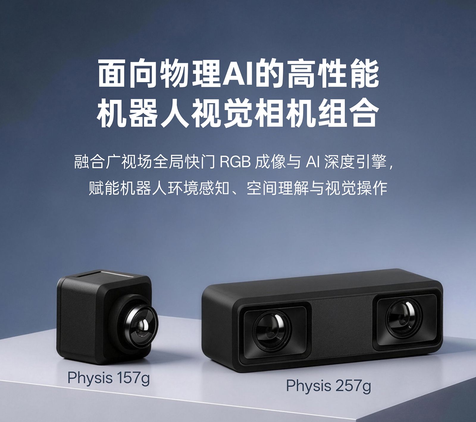 Orbbec Physis 157g 與 Physis 257g 機器人視覺(jué)相機主視覺(jué)，面向物理AI的高性能機器人視覺(jué)相機組合